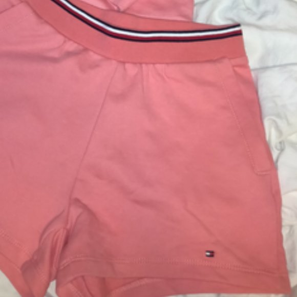 TOMMY HILFIGER Matching Sweatshirt & Short Shorts Set Outfit Womens Size XXS - Picture 3 of 3